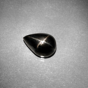 Star Diopside Gemstone in 10 x 7 mm (calibrated) Size for Sale, Star Diopside Stone in Black Color