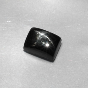 1.82 ct Black Star Diopside Stone, Natural Star Diopside in Baguette Cabochon Shape for Sale