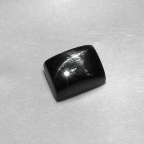Star Diopside Gemstone in 7.1 x 5.2 mm Size for Sale, Star Diopside Stone in Black Color