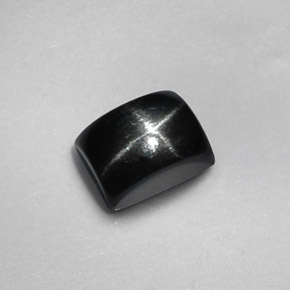 1.94 ct Black Star Diopside Stone, Natural Star Diopside in Baguette Cabochon Shape for Sale