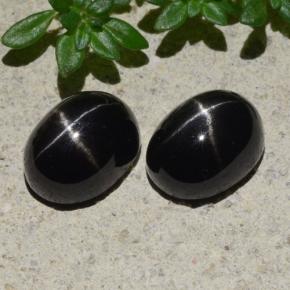 6ct Oval Cabochon Black Star Diopside for sale thumb image of 6ct Oval Cabochon Black Star Diopside (ID: 479176)
