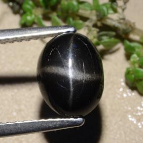 2ct Oval Cabochon Black Star Diopside for sale thumb image of 2ct Oval Cabochon Black Star Diopside (ID: 479476)