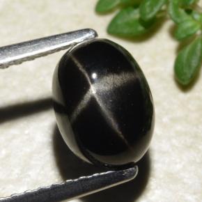 1.7ct Oval Cabochon Black Star Diopside for sale thumb image of 1.7ct Oval Cabochon Black Star Diopside (ID: 479725)