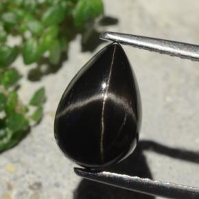 2.4ct Pear Cabochon Black Star Diopside Gem for sale 2.4ct Pear Cabochon Black Star Diopside Gem (ID: 480447)