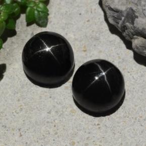 4.9ct Round Cabochon Black Star Diopside for sale thumb image of 4.9ct Round Cabochon Black Star Diopside (ID: 480478)