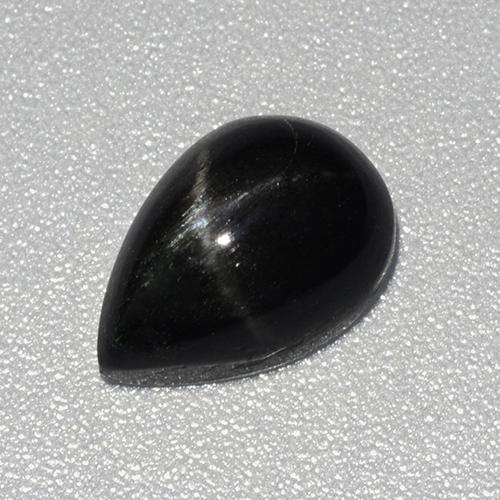 Negro Diópsido Estrella Gema - 2.9ct Cabujón Pera (ID: 480490)