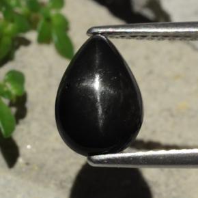 2.1ct Pear Cabochon Black Star Diopside Gem for sale 2.1ct Pear Cabochon Black Star Diopside Gem (ID: 480496)