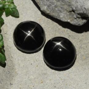 6ct Round Cabochon Black Star Diopside for sale thumb image of 6ct Round Cabochon Black Star Diopside (ID: 480526)