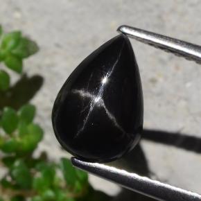 2.5ct Pear Cabochon Black Star Diopside for sale thumb image of 2.5ct Pear Cabochon Black Star Diopside (ID: 480581)