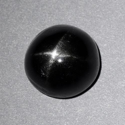 Black Star Diopside Gem - 3.4ct Round Cabochon (ID: 480582)