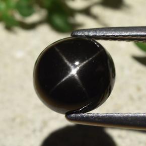 2.4ct Round Cabochon Black Star Diopside Gem for sale 2.4ct Round Cabochon Black Star Diopside Gem (ID: 480584)