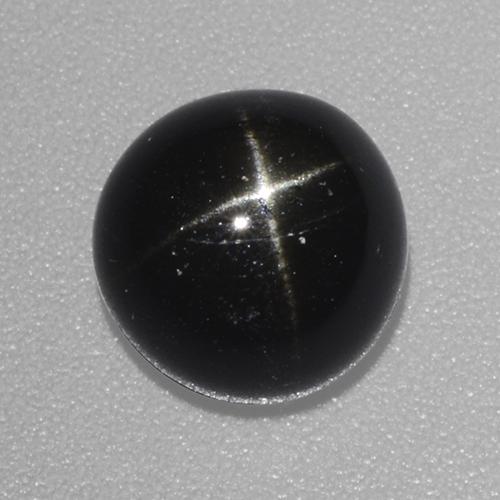 Black Star Diopside Gem - 3.9ct Round Cabochon (ID: 480587)