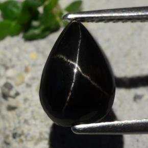 2.8ct Pear Cabochon Black Star Diopside Gem for sale 2.8ct Pear Cabochon Black Star Diopside Gem (ID: 480595)