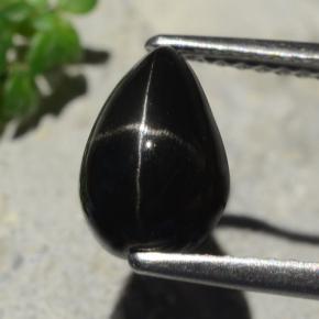 2.3ct Pear Cabochon Black Star Diopside Gem for sale 2.3ct Pear Cabochon Black Star Diopside Gem (ID: 480599)