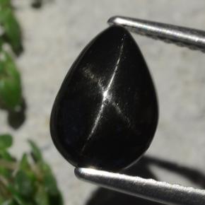 1.9ct Pear Cabochon Black Star Diopside for sale thumb image of 1.9ct Pear Cabochon Black Star Diopside (ID: 480602)