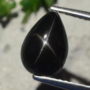 2.5ct Pear Cabochon Black Star Diopside Gem for sale 2.5ct Pear Cabochon Black Star Diopside Gem (ID: 480604)