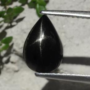 2.3ct Pear Cabochon Black Star Diopside Gem for sale 2.3ct Pear Cabochon Black Star Diopside Gem (ID: 480608)