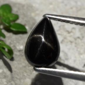 2.1ct Pear Cabochon Black Star Diopside for sale thumb image of 2.1ct Pear Cabochon Black Star Diopside (ID: 480617)