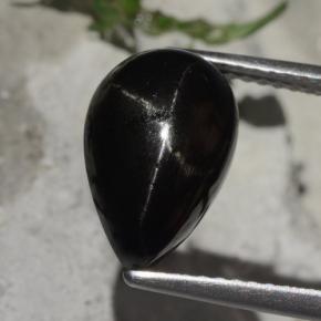 4.4ct Pear Cabochon Black Star Diopside Gem for sale 4.4ct Pear Cabochon Black Star Diopside Gem (ID: 480633)