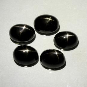 1.6ct Oval Cabochon Black Star Diopside Gem for sale 1.6ct Oval Cabochon Black Star Diopside Gem (ID: 499376)