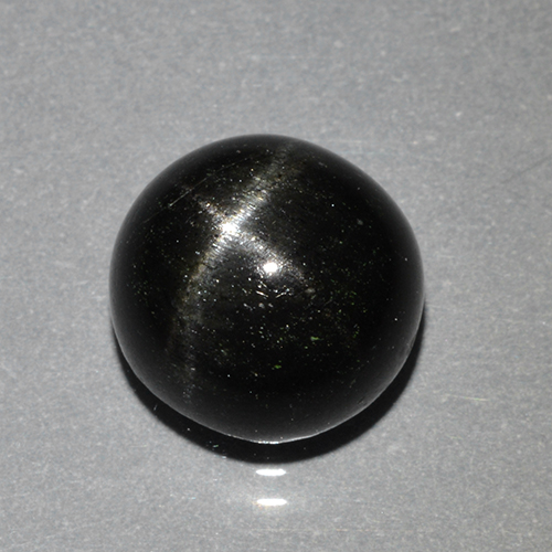 Black Star Diopside Gem - 4ct Round Cabochon (ID: 501762)