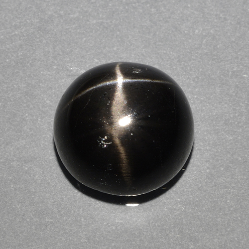 Black Star Diopside Gem - 3.5ct Round Cabochon (ID: 501767)