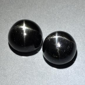 4ct Round Cabochon Black Star Diopside Gem for sale 4ct Round Cabochon Black Star Diopside Gem (ID: 502187)