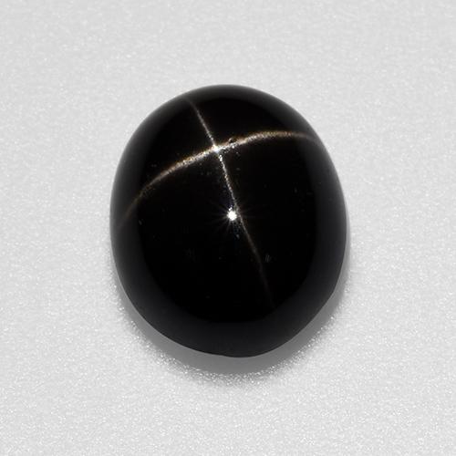 Black Star Diopside Gem - 4ct Oval Cabochon (ID: 519158)