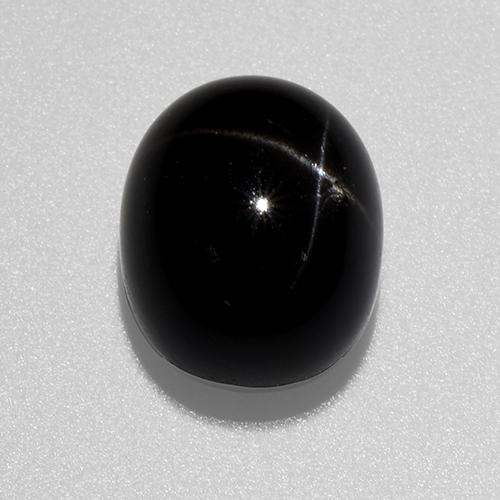 Black Star Diopside Gem - 6.6ct Oval Cabochon (ID: 519162)