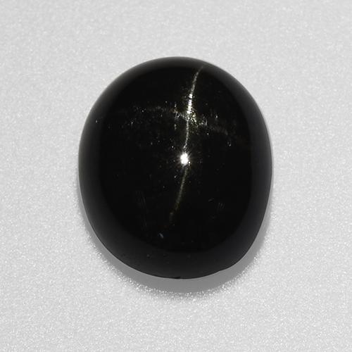 Negro Diópsido Estrella Gema - 4.5ct Cabujón Óvalo (ID: 519164)