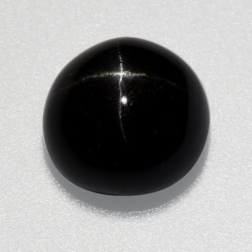 Negro Diópsido Estrella Gema - 3.5ct Cabujón Redondo (ID: 519166)