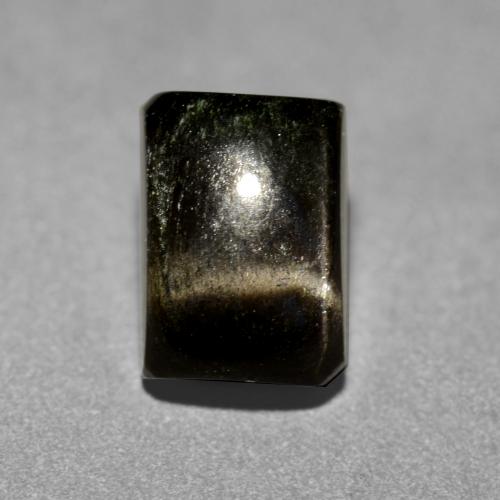 Black Star Diopside Gem - 1.8ct Baguette Cabochon (ID: 551031)