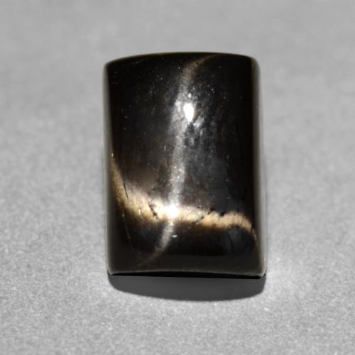 Black Star Diopside Gem - 1.6ct Baguette Cabochon (ID: 551032)