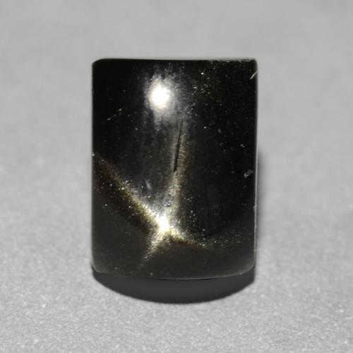 Schwarz Sterndiopsid Edelstein - 2.9ct Baguette Cabochon (ID: 551035)