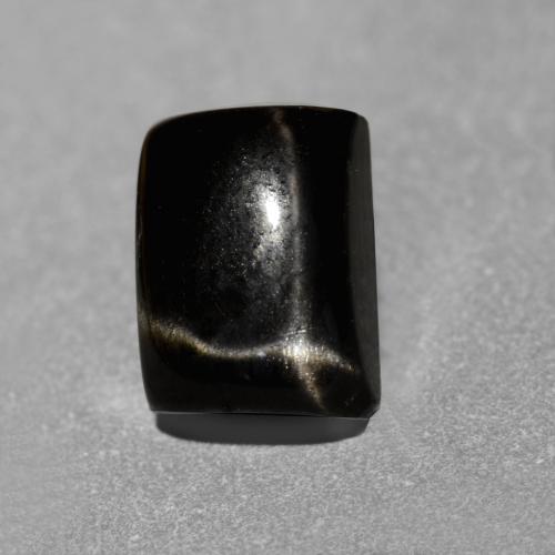 Black Star Diopside Gem - 1.6ct Baguette Cabochon (ID: 551036)