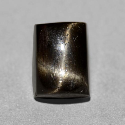 7,7 x 5,7mm Diopside stellato nero taglio baguette dall'India, peso di 2,13 ct, pietra preziosa naturale non trattati in purezza Opaque, 1 pezzo Diopside stellato Cabochon a baguette - Colore: Nero, durezza Mohs di 5 - 6 , Photo A