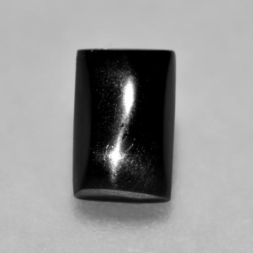 Schwarz Sterndiopsid Edelstein - 1.4ct Baguette Cabochon (ID: 551645)