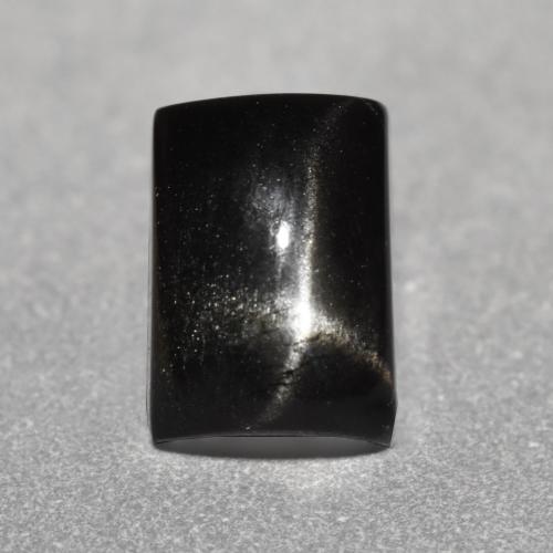 Черный Звездчатый Диопсид Камень - 1.6ct Багет Кабошон (ID: 551647)