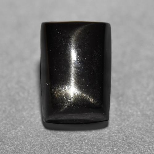 Schwarz Sterndiopsid Edelstein - 1.8ct Baguette Cabochon (ID: 551649)