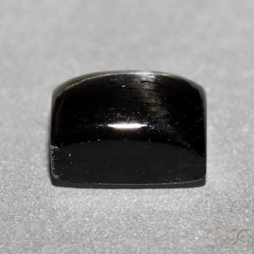 Star Diopside Gemstone in 7 x 5 mm (calibrated) Size for Sale, Star Diopside Stone in Black Color