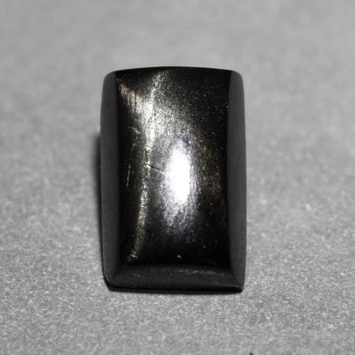 Black Star Diopside Gem - 1.1ct Baguette Cabochon (ID: 551655)