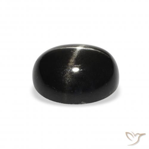 Star Diopside Gemstone in 11 x 9 mm (calibrated) Size for Sale, Star Diopside Stone in Black Color