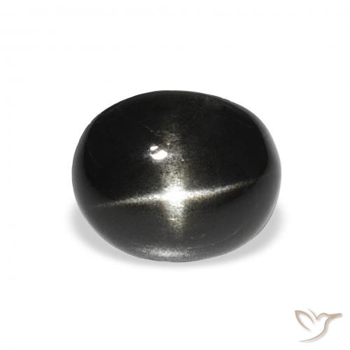 3.60ct Natural Black Star Diopside, Oval, Opaque