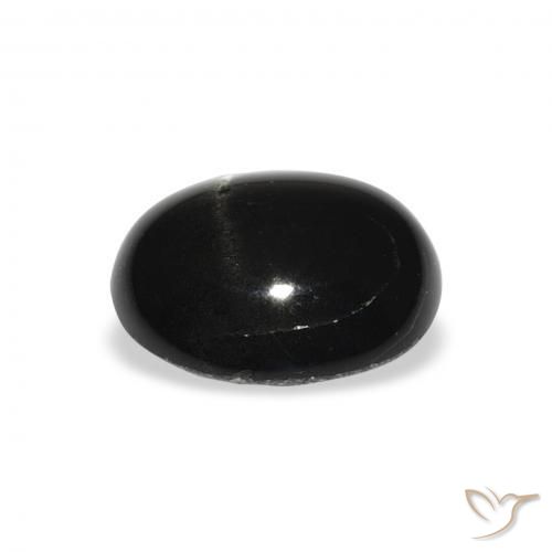 Star Diopside Gemstone in 11 x 9 mm (calibrated) Size for Sale, Star Diopside Stone in Black Color