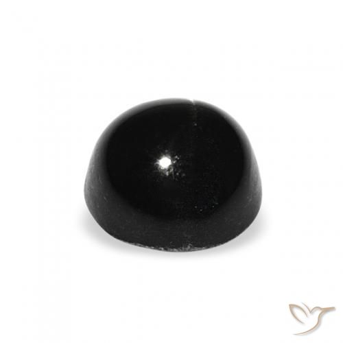 Star Diopside Gemstone in 7.5 mm (calibrated) Size for Sale, Star Diopside Stone in Black Color