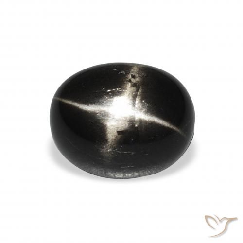 4.73ct Natural Black Star Diopside, Oval, Opaque