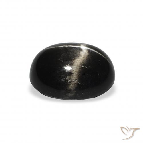 Star Diopside Gemstone in 11 x 9 mm (calibrated) Size for Sale, Star Diopside Stone in Black Color