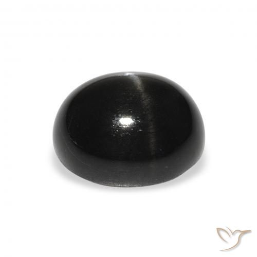 Star Diopside Gemstone in 11 x 9 mm (calibrated) Size for Sale, Star Diopside Stone in Black Color