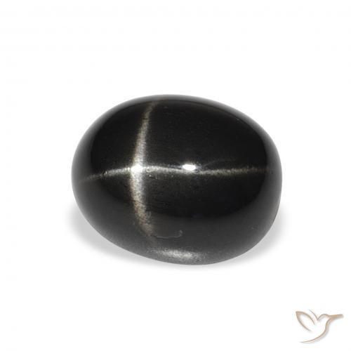 4.60 ct Black Star Diopside Stone, Natural Star Diopside in Oval Cabochon Shape for Sale