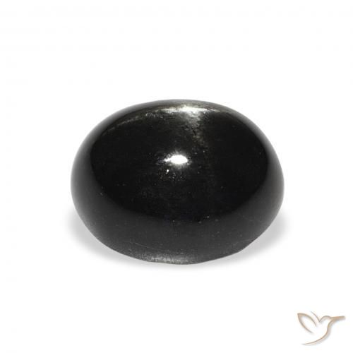 Star Diopside Gemstone in 11 x 9 mm (calibrated) Size for Sale, Star Diopside Stone in Black Color